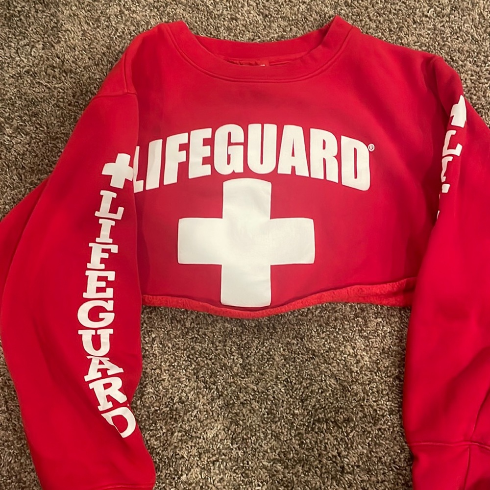 Lifeguard crop sweatshirt